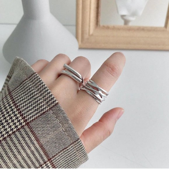 *NEW Gold/Sterling Silver Infinity Resizable Ring - Picture 7 of 9